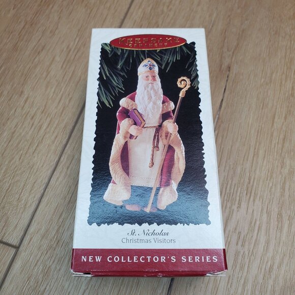 1995 Hallmark Keepsake Ornament St Nicholas Collect Series #1 Christmas Visitors - Picture 2 of 13